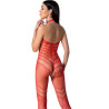 Passion - Bs100 Bodystocking Rouge Taille Unique
